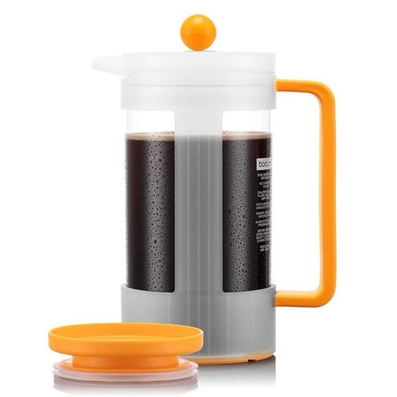 NWOB bodum Bean Sustainable Coffee Press 8 cup, 34 oz with Yohki Lid, Yellow - Picture 1 of 3